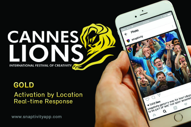 Snaptivity wins 2 Gold Lions at Cannes Lions Festival